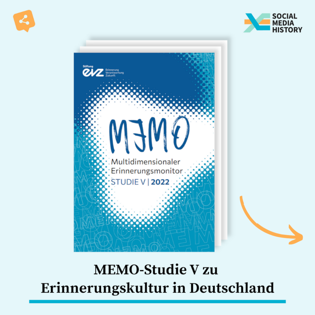 Coverbild. MEMO Studie Nummer 5 zu Errinernungskultur in Deutschland. MEMO steht für Multidimensionaler Errinerungsmonitor