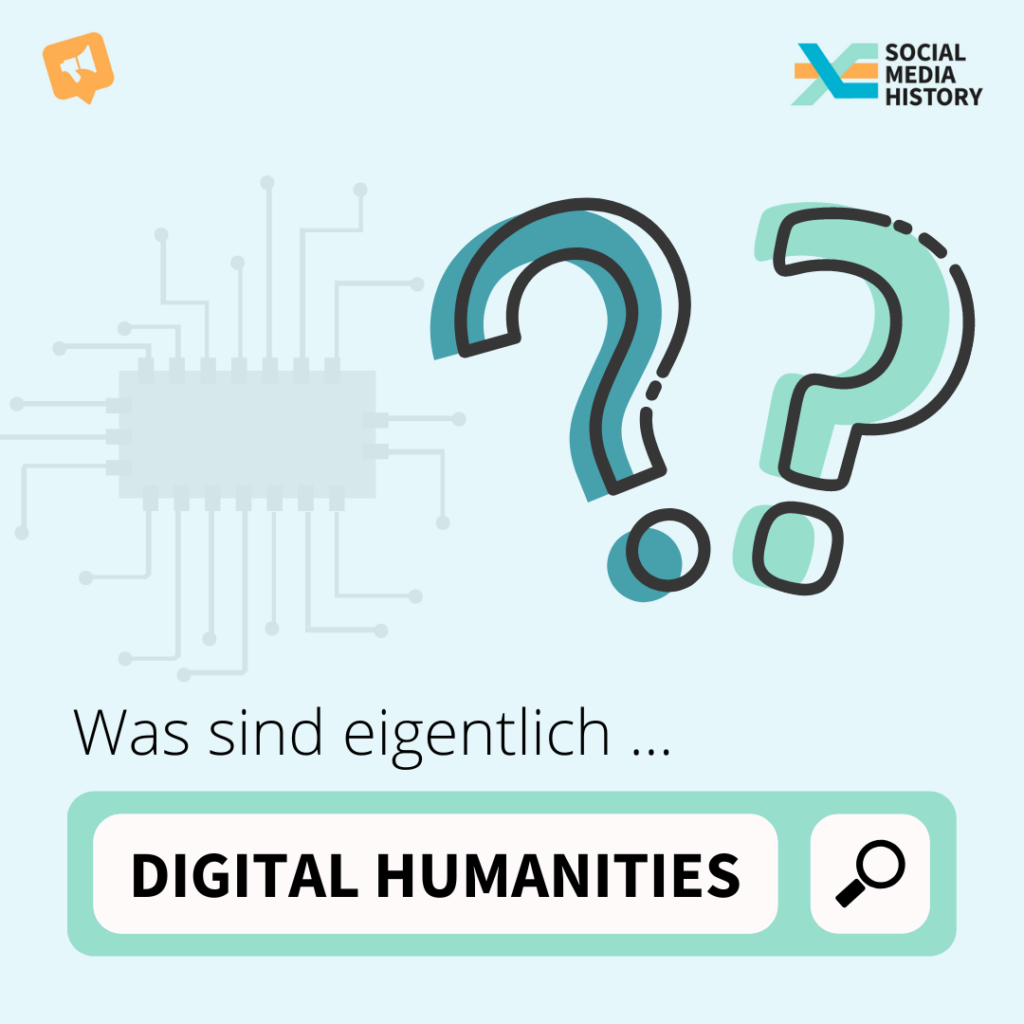 Titelbild der Was ist eigentlich-Reihe. Diesmal: was sind eigentlich die Digital Humanities?