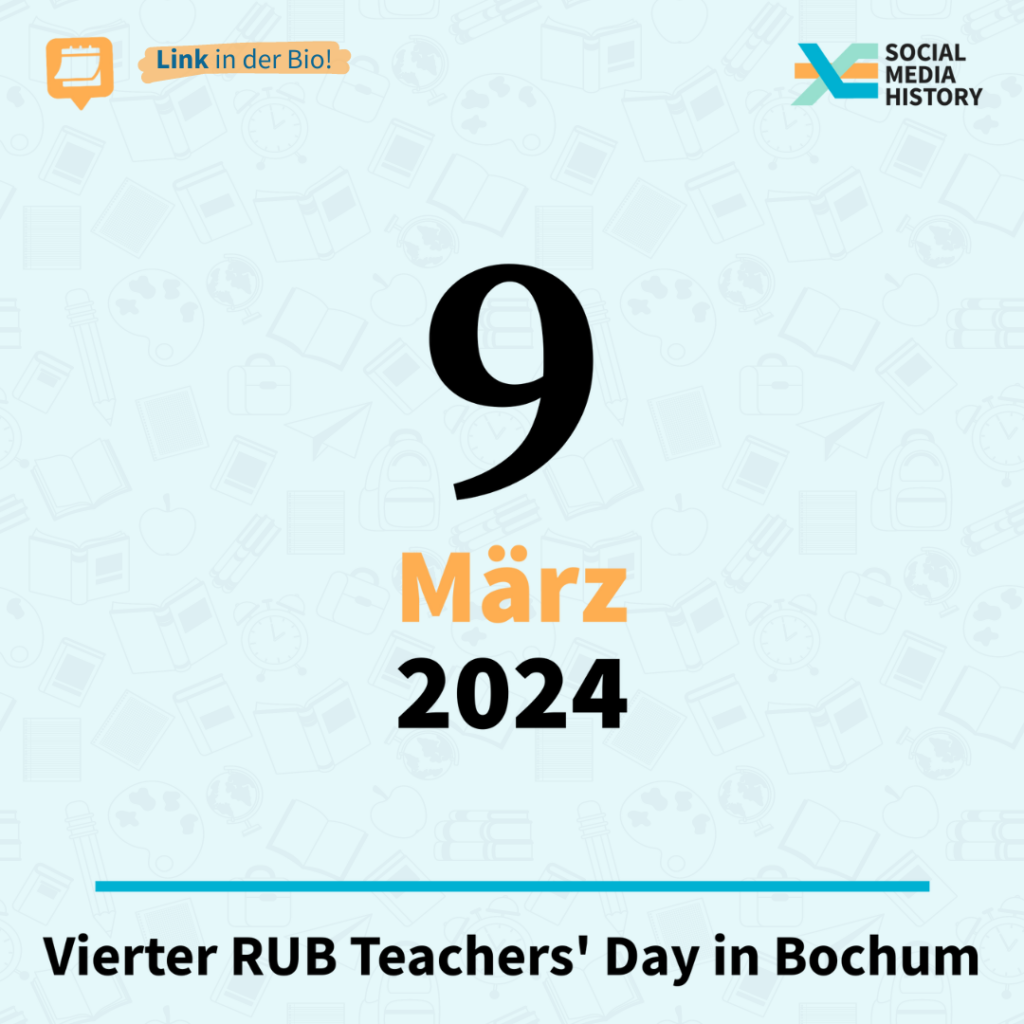 Titelbild ankündigung vierter RUB teachers Day in Bochum am 09. März 2024