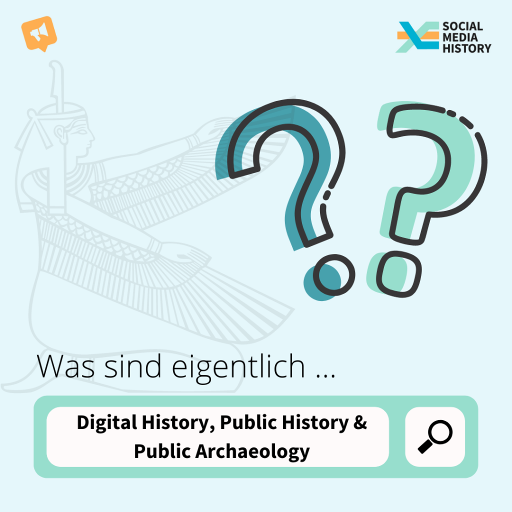 Post in der "Was ist eigentlich"-Reihe. Frage: Was sind eigentlich Digital History, Public History und Public Archaeology?